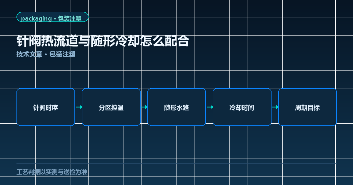 针阀热流道与随形冷却工艺窗口图：针阀时序、分区控温到随形水路