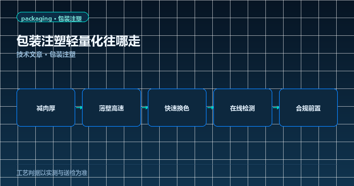 包装注塑趋势路线图：轻量化、薄壁高速、快速换色到合规前置
